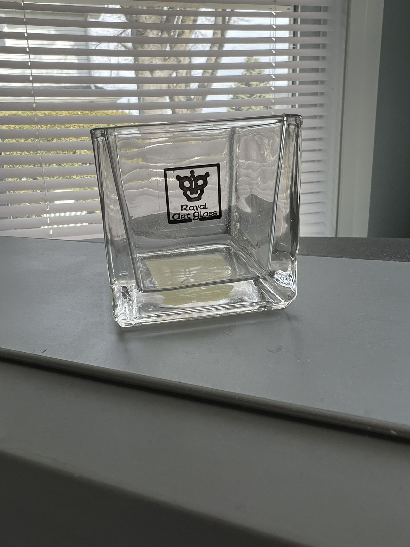Party Glass Square Tea Light Holders - New Box Of 36