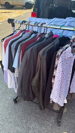 Practically given them away: Name brand  ladies, shoes, and clothes, clothes men’s clothing and shoes, tools, fishing, equipment come check it out at 