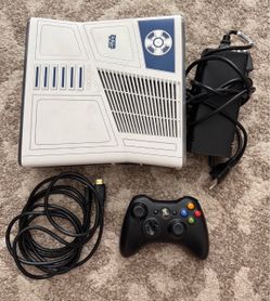 Xbox 360 slim console star wars r2 d2 edition 4gb