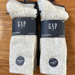 NWT GAP men’s cushioned cotton crew socks 6 pairs 