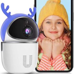 Baby Monitor Camera 1080P Indoor: WiFi Camera for Home Security Two Way Talk, Human&Motion Detection Night Vision SD/Cloud Storage Pet Camera with app