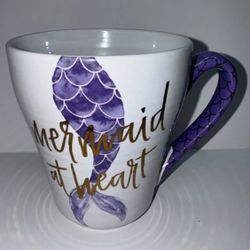 Lezlee Elliott Mermaid Cup Purple, Gold & White 2017 Mermaid At Heart