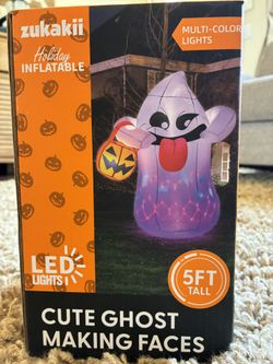Light Up Ghost Inflatable - 5ft