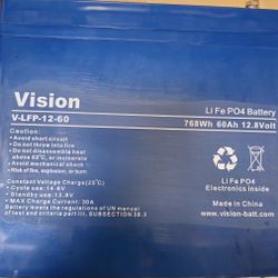 12V 60Amp LiFePo4 Battery