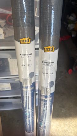 M-D Fiberglass Window Screen Roll 48in x 25ft