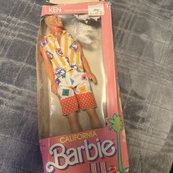 Vintage 1987 Barbie California Dream Ken Doll 