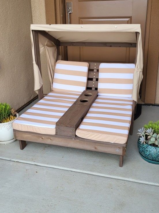 NEW Patio Furniture Kids / Pets (KidKraft Wooden Outdoor Double Chaise