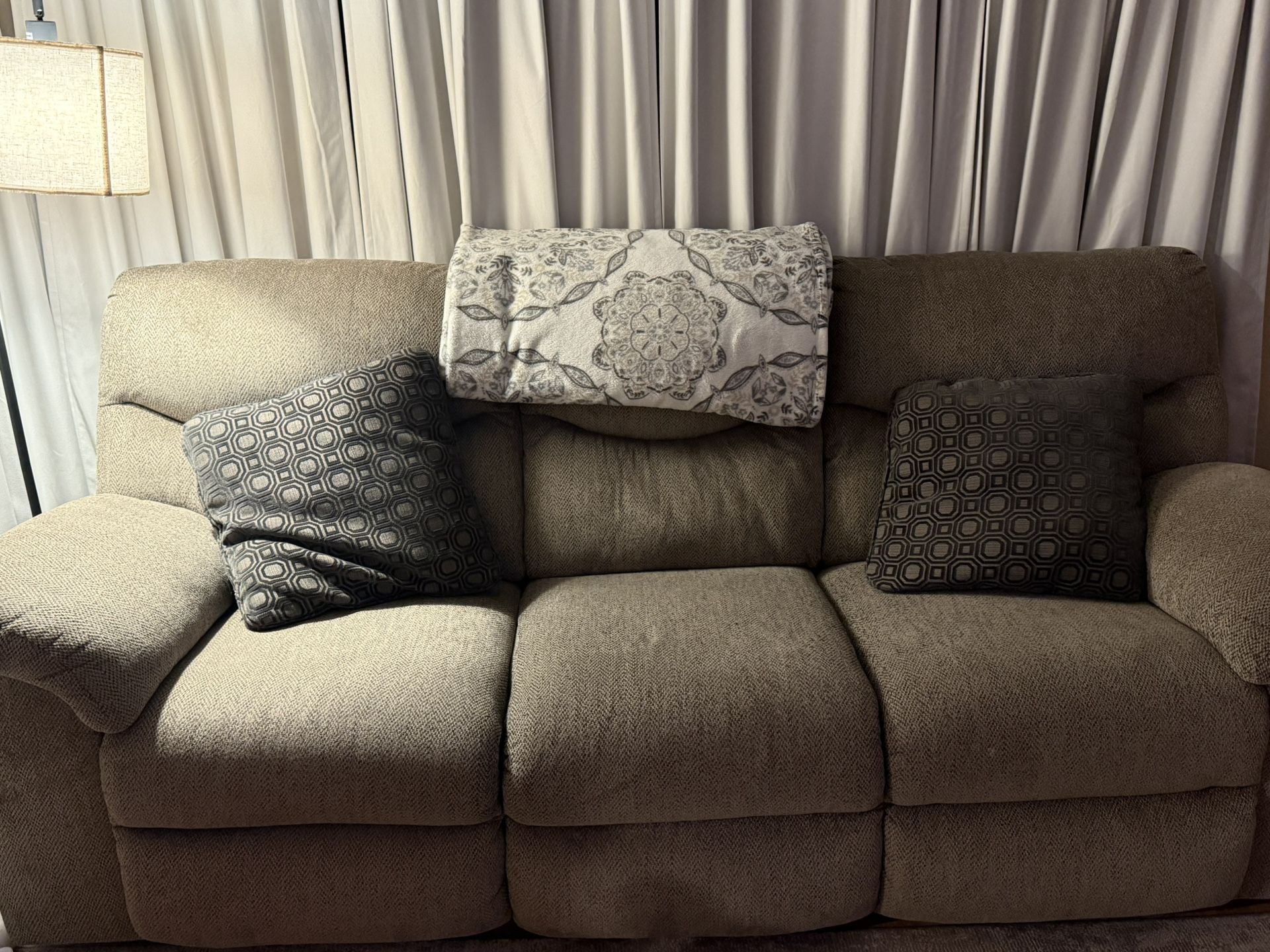 Reclining Sofa and Loveseat