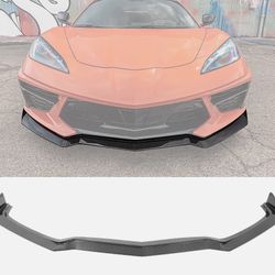 20-25 Corvette VM-Style 3PCS Carbon Fiber Front Bumper Lip
