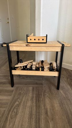 Crate And Kids Toy Wooden Workbench