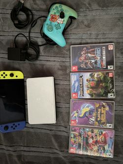 Nintendo Switch OLED Bundle – 5 Games, Dock, Controller & Accessories