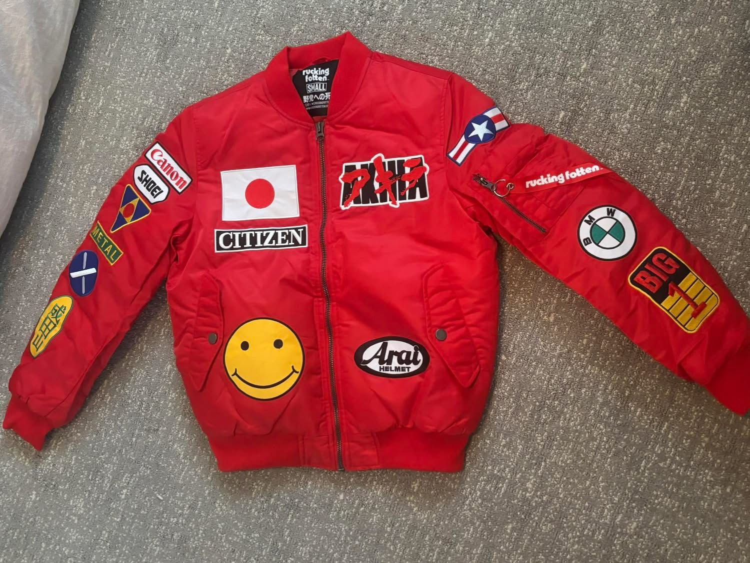 Rucking Fotten Akira The Capsules Bomber Jacket New Size Small