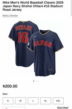 New with tags Shohei Ohtani Japan WBC Jersey Dodgers Ace & Homerun Hitter