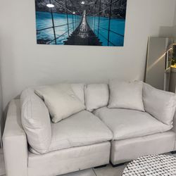 Designer looks White Feather Couch