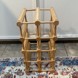 Wooden stackable wine rack