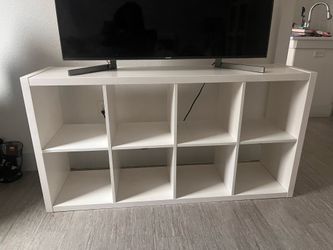 IKEA KALLAX 4x2 shelving unit (often referred to as an 8-cube organizer).