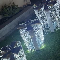 3 LED Christmas Presents Decorations 