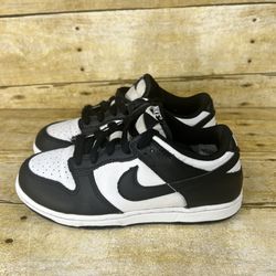 Nike Dunk Low Kids Shoes PS 13C Panda Black White Sneakers CW1588-100 (Read)