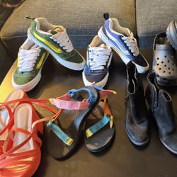 Vans , Crocs, Dr Martins, Teva, Steve Madden