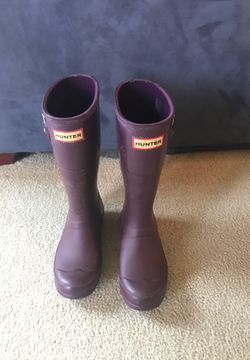 Hunter boots size 3 girls size 2 boys