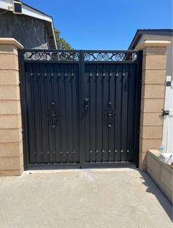 Wrought iron gates