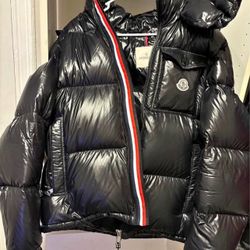 Moncler Black Puffer Coat