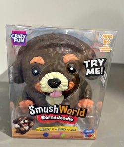 Crazy Fun SmushWorld Bernedoodle Squishy Toy