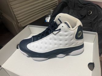 Air Jordan 13 Retro White Navy Sneakers