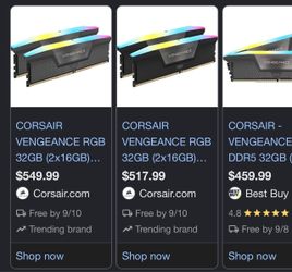 VENGEANCE RGB RS 32GB RAM
