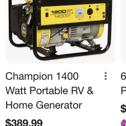 Champion 1800/1400 Gas Generator 80cc