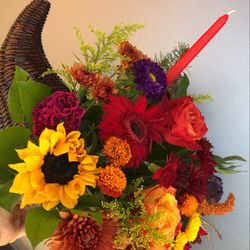 Thanksgiving Cornucopia Centerpieces