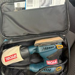 Lijadora Ryobi 1/4 Sheet Palm Sander S652D W/ Blue Soft Case 120v 60hz