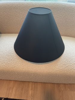 New CB2 black lampshade