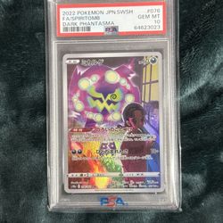 Pokemon JP Spiritomb Dark Phantasma PSA 10