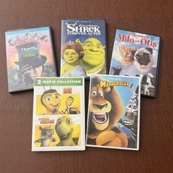 Kids DVD Bundle - Shrek, Madagascar, Bee Movie, and More