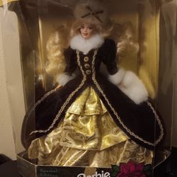 Vintage 1996 Rare Special Edition Happy Holiday Barbie