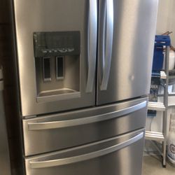 Whirlpool Refrigerator Stainless Steel Bottom Freezer 