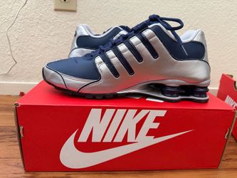 Nike Shox NX Silver Navy Sneakers