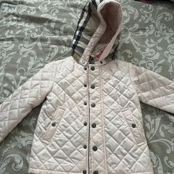 Burberry Girls Blush Pink Coat 