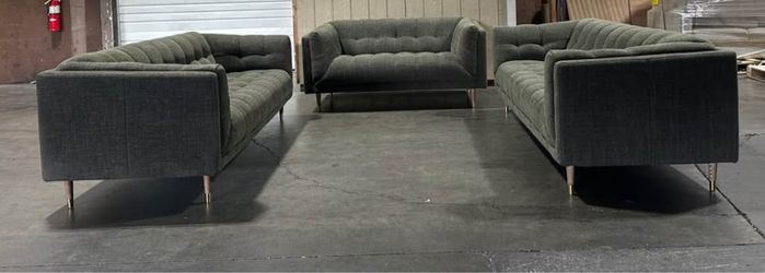 Isla Fabric Sofa Collection – 3 Piece Set Available