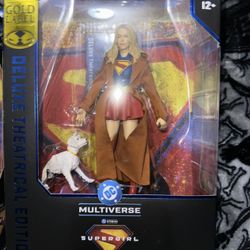 MCFARLANE DC MULTIVERSE  DELUXE THEATRICAL EDITION SUPERGIRL & KRYPTO SEALED NIB