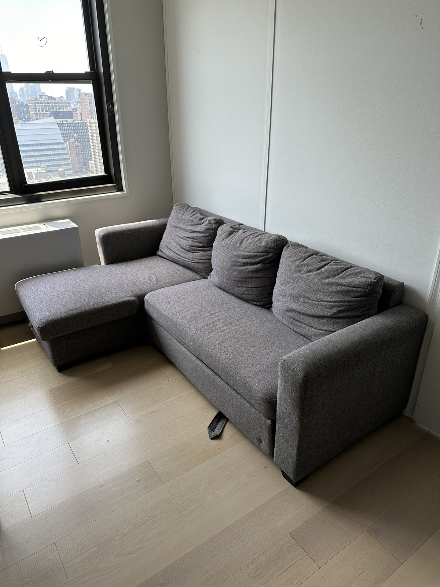 Grey Three Seater Sofa