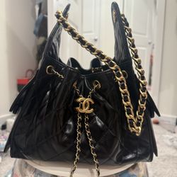 Chanel Hobo (Small) Shiny Lambskin Leather
