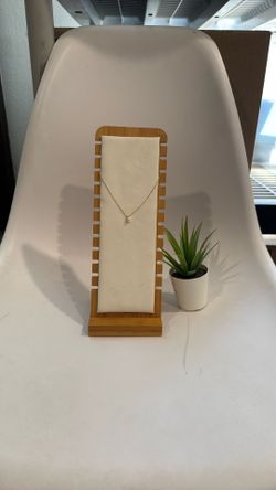 Wooden Necklace Stand Tall Fits 12 Necklaces