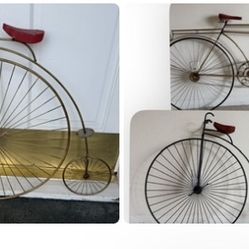 Set of 3 CURTIS JERE MCM Metal Art Sculpture Bikes Bicycles