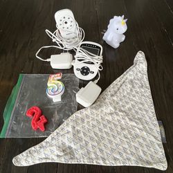 Baby monitor, night light, accessories