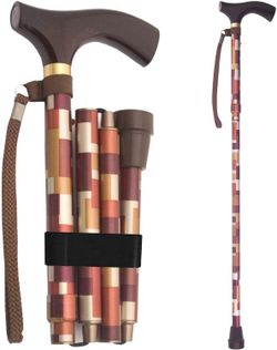 New Switch Sticks Maple Folding Walking Cane