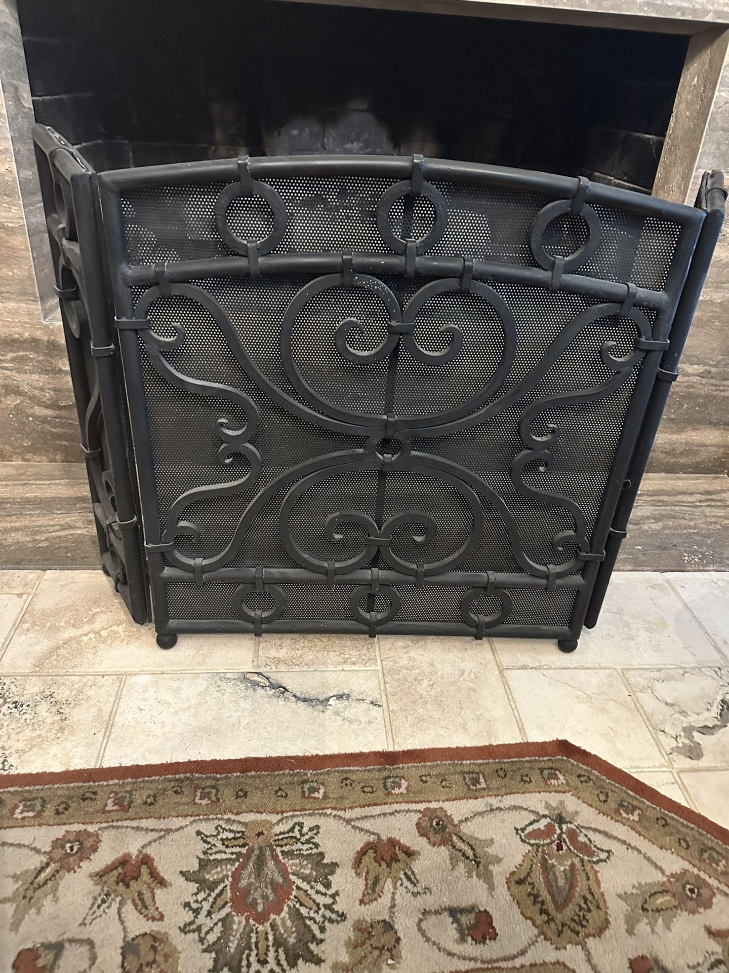 Heavy Decorative Fireplace Screen