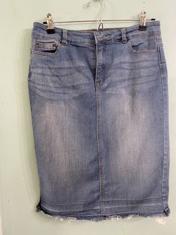 L/XL Jean Skirt, Modest, Falda de Mesclilla