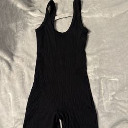 black jumpsuit